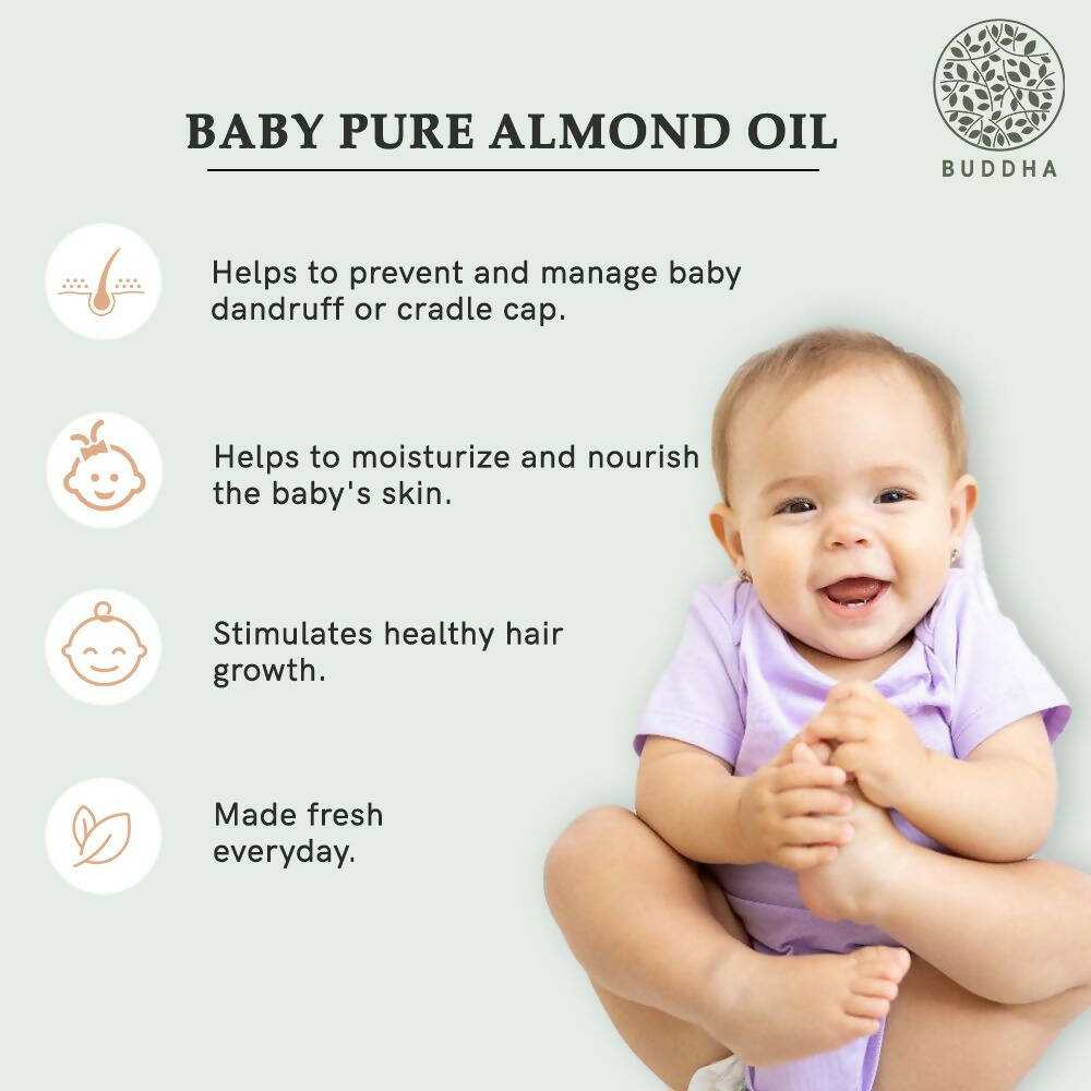 Buddha Natural Baby Almond Oil Extra Virgin Wood Pressed 