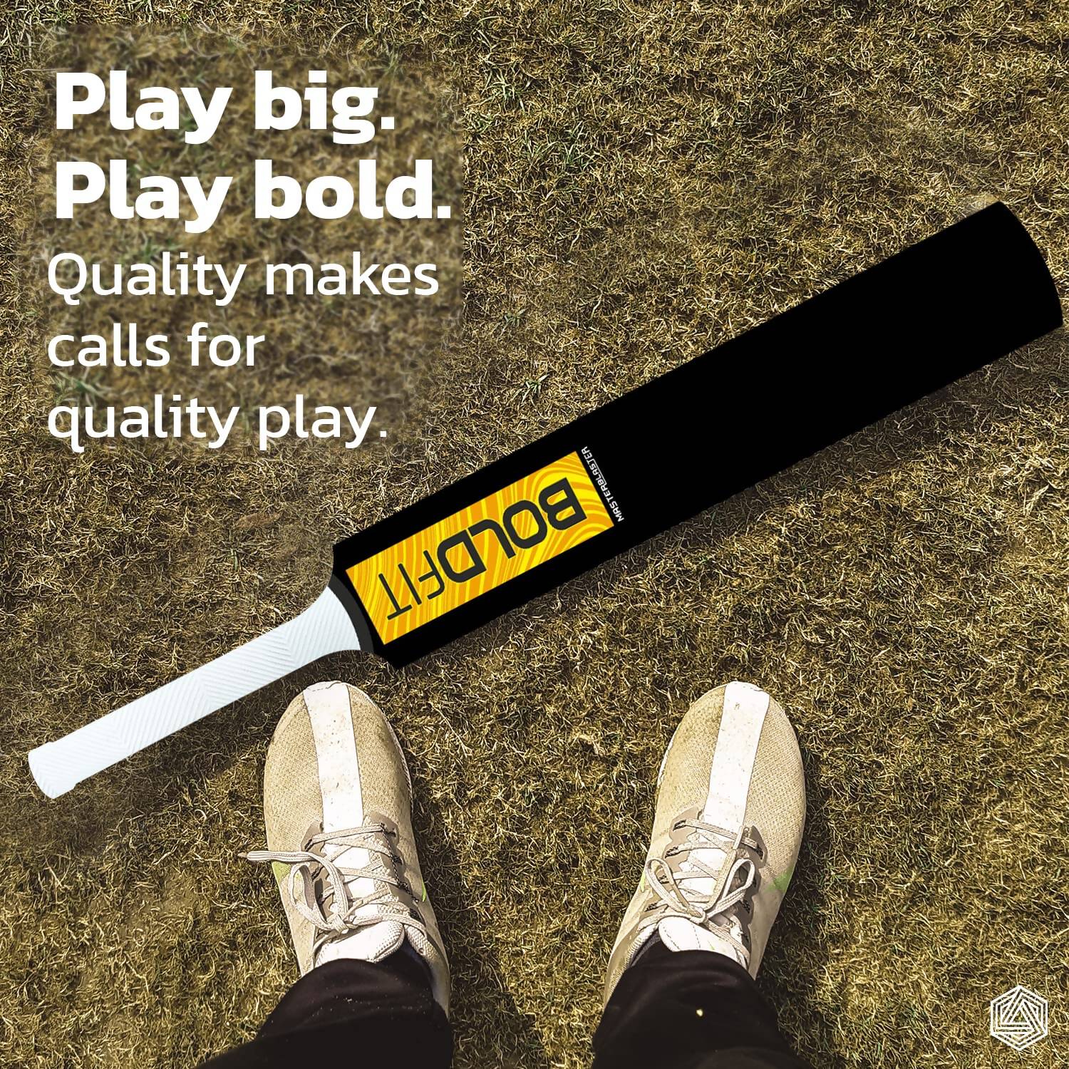 Boldfit Turf Cricket Bat (Full Size) 