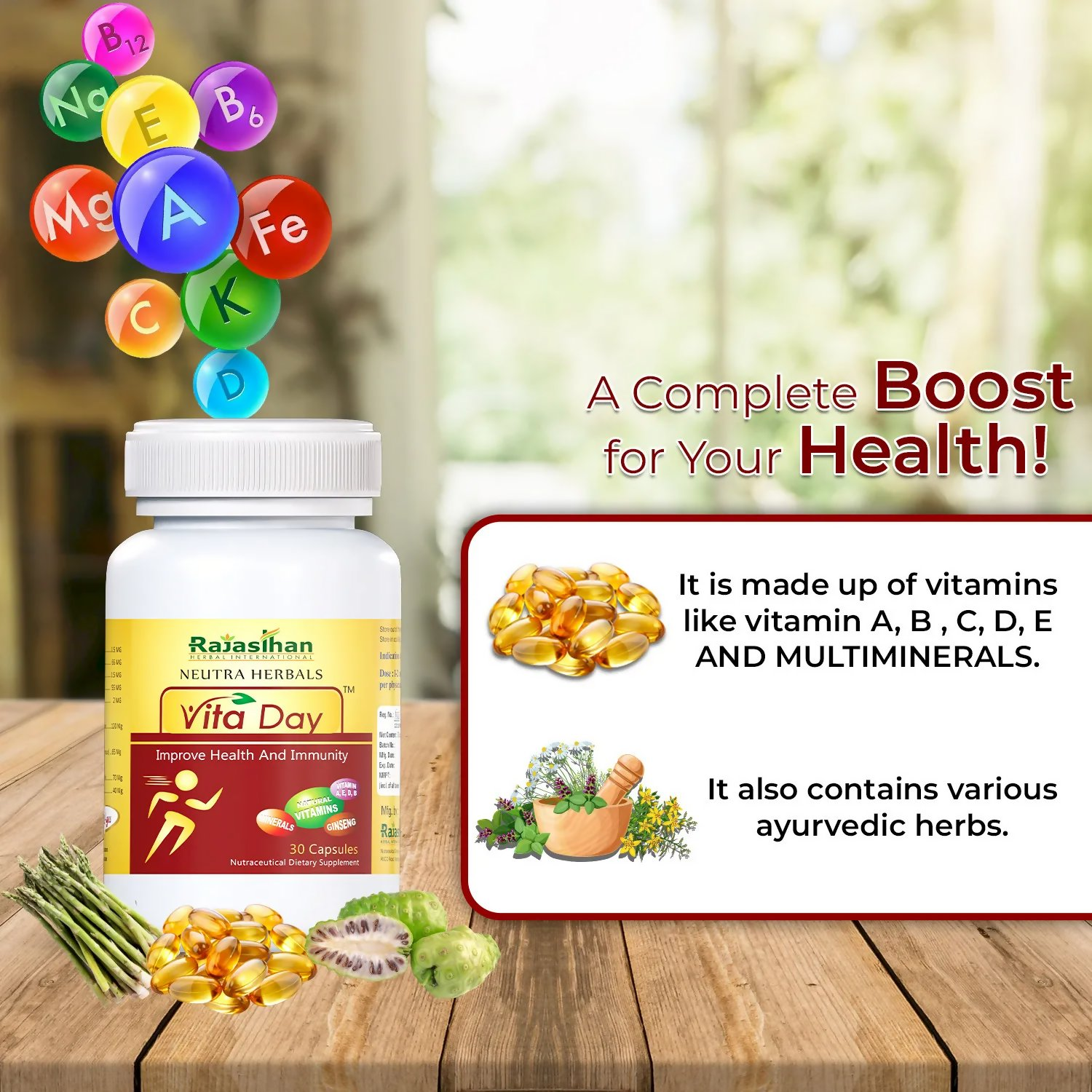 Rajasthan Herbals Neutra Herbals Vita Day Capsules 