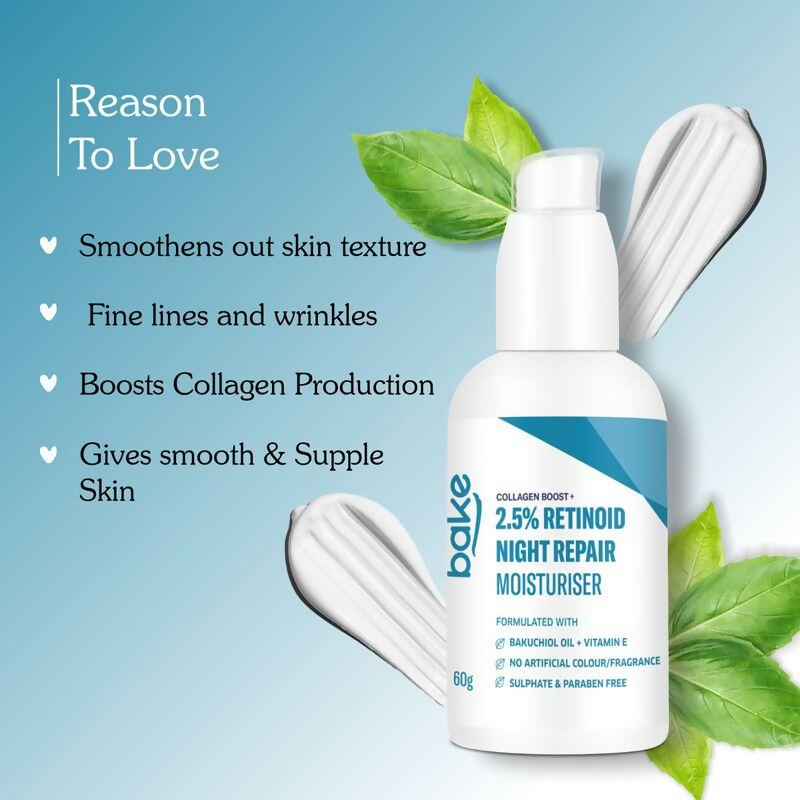 Bake 2.5% Retinol Night Repair moisturiser Cream  Grab2Buy Bake Grab2Buy