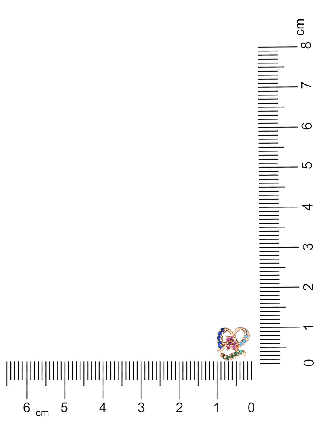 Stylish Latest Fashion Rose Gold-Polished Glittering Crystal AD Stone Studs Earrings for Women & Girls - Wahe Jewels Noz2Toz