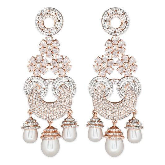 Florina Rosegold Earrings - Wahe Jewels