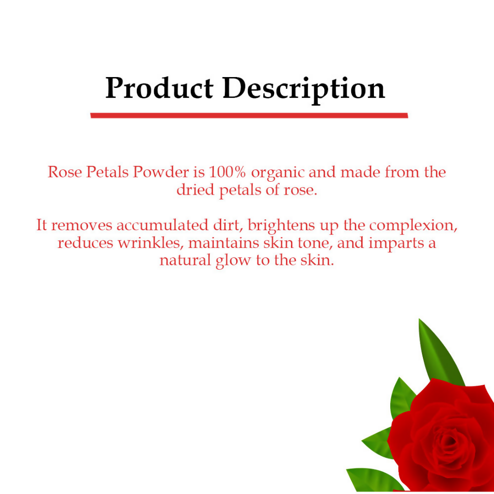 Wild Organic Rose Petals Powder 