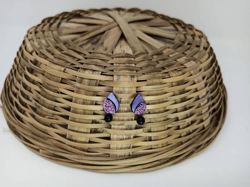 Terracotta Water Drop Ear Studs