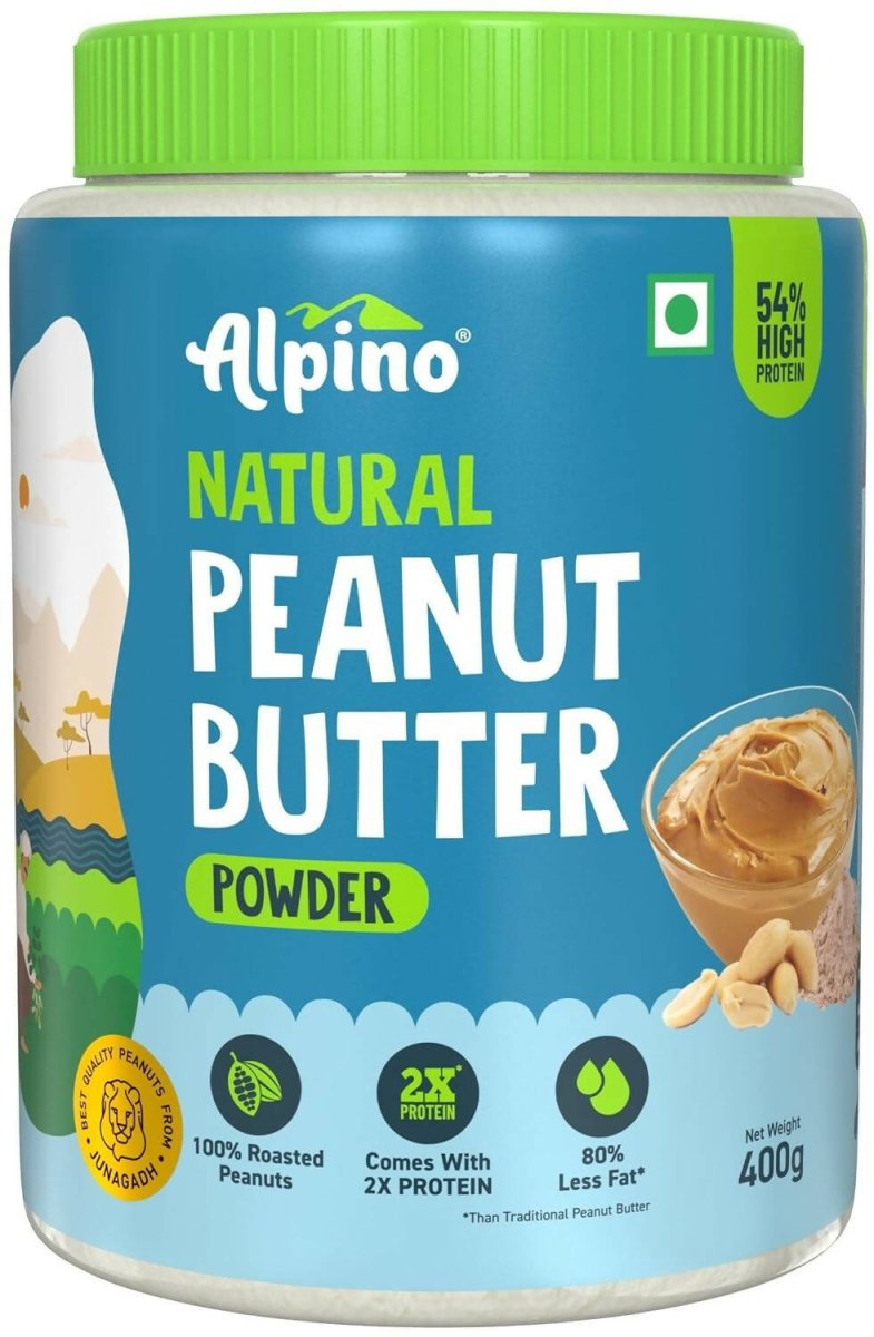 Alpino Natural Peanut Butter Powder Unsweetened - Grab2buy