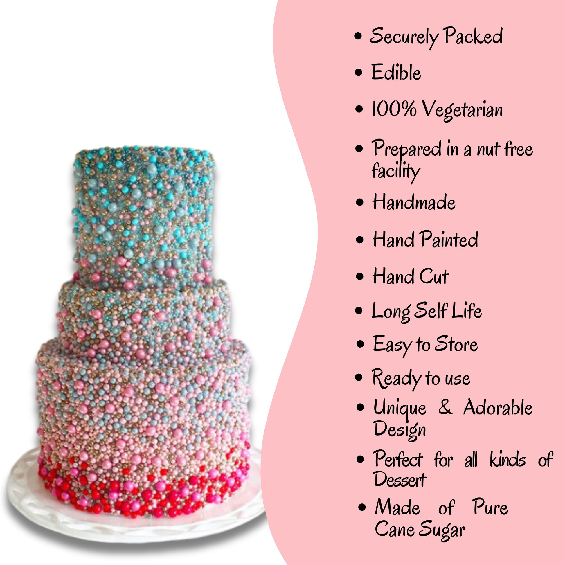 Confect Pretty Princess Disco Balls Assorted Sprinkles (DB-01)
