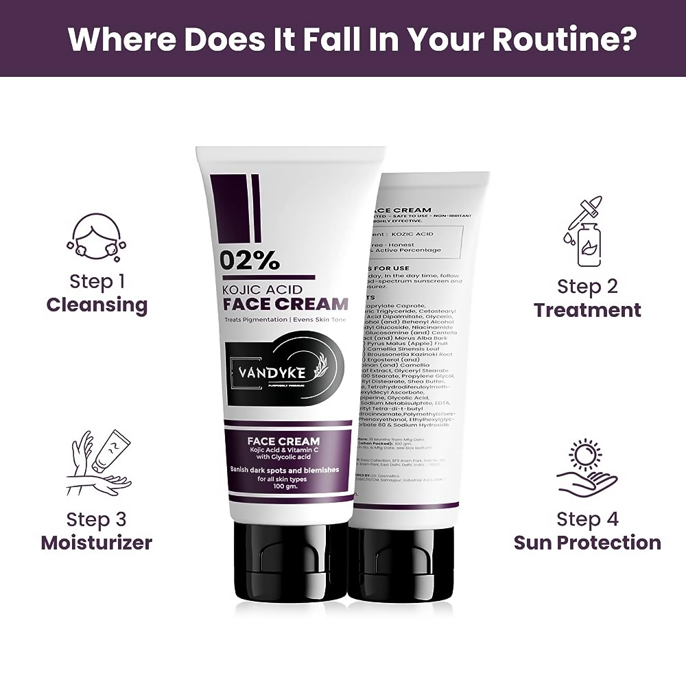 Vandyke 2% Kojic Acid Cream  Grab2Buy Vandyke Grab2Buy