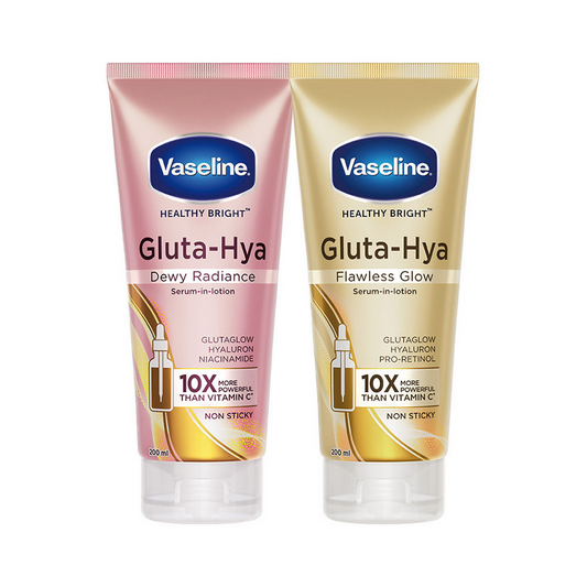 Vaseline Gluta Hya Serum-in-Lotion - Dewy Radiance & Flawless Glow Combo - Grab2buy