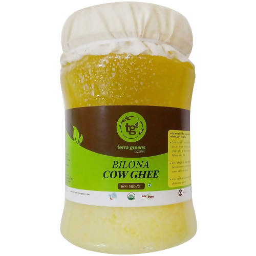 Terra Greens Organic Bilona Cow Ghee | Vedic Bilona Method | Churned From Curd | Pure, Healthy & Natural 