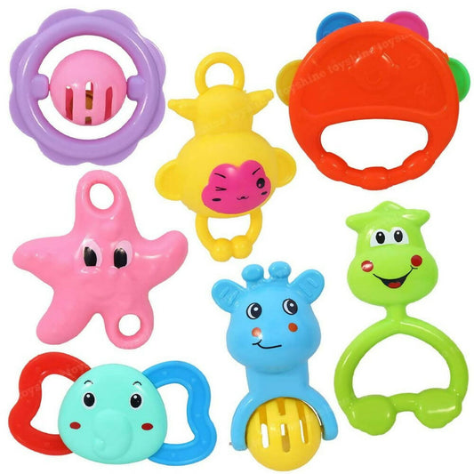 Toyshine Rattle with Teathers Combo for New Born Babies - Grab2buy