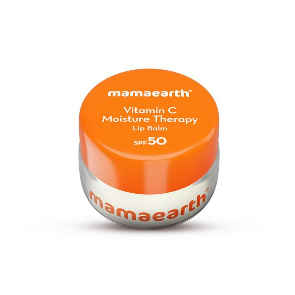 Mamaearth Vitamin C Moisture Therapy Lip Balm SPF 50 with Vitamin C & Honey For Lip Lightening 