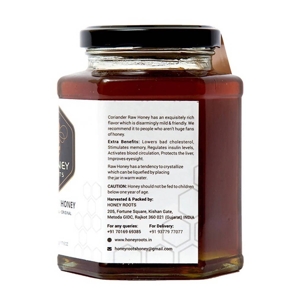 Honey Roots Coriander Flavor Raw Honey - Grab2buy