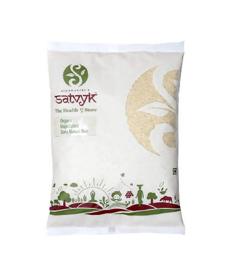 Siddhagiri's Satvyk Organic Unpolished Sona-Masuri Rice 