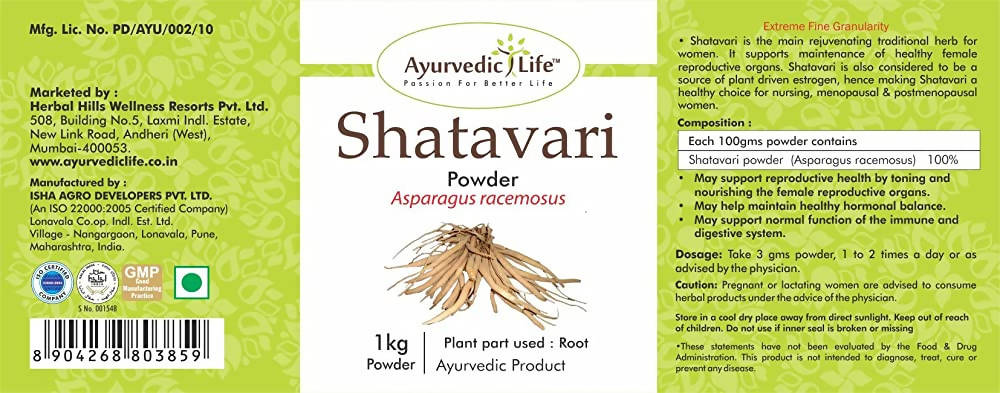 Ayurvedic Life Shatavari Powder  Grab2Buy Ayurvedic Life Grab2Buy