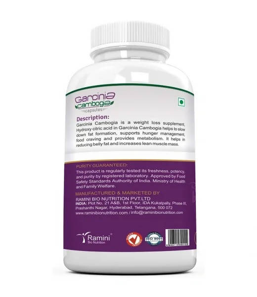 Ramini Bio Nutrition Garcinia Cambogia 500mg Veg Capsules - Grab2buy