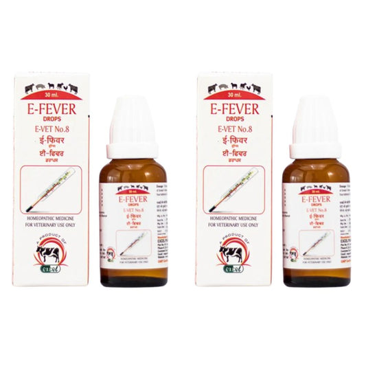 Excel Pharma E-Fever Drops E-Vet No-8 For Veterinary use 