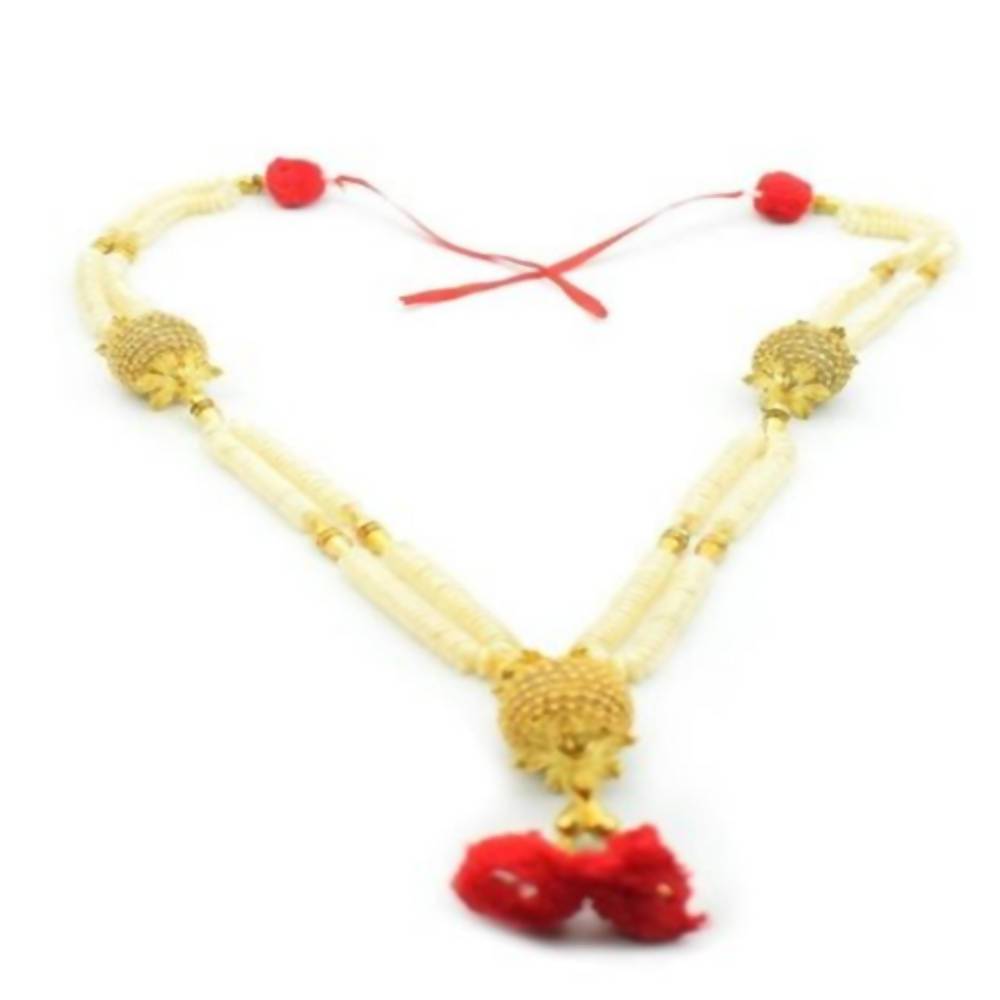 Puja N Pujari Pearl Beads Garland For God Idols 