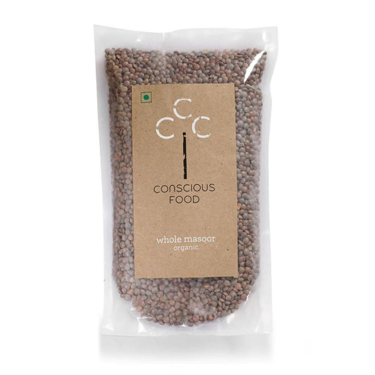 Conscious Food Organic Whole Red Lentil (Masoor Whole) 