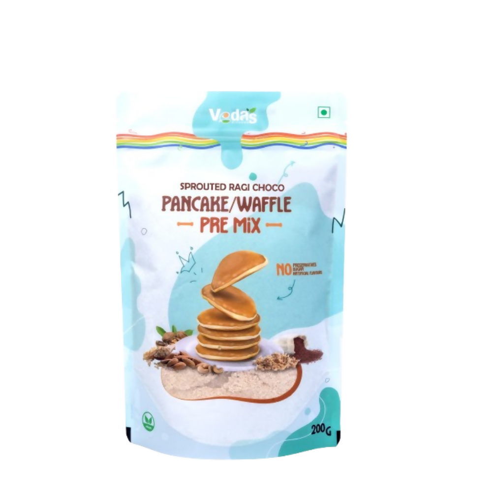 Vedas Kitchen Sprouted Ragi Choco Waffle/Pancake Premix  Grab2Buy Vedas Kitchen Grab2Buy