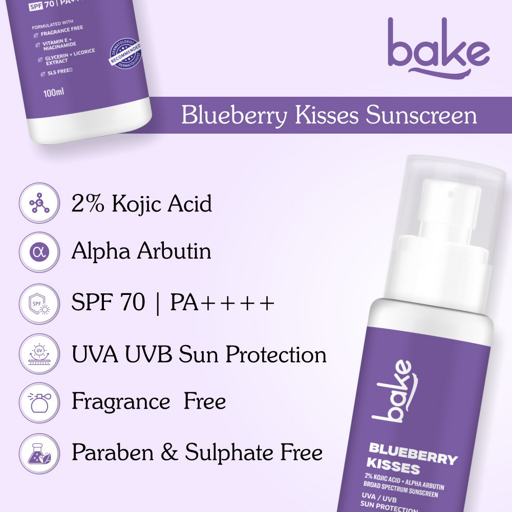 Bake 2% Kojic Acid Sunscreen Spf 70 With Alpha Arbutin & Niacinamide  Grab2Buy Bake Grab2Buy