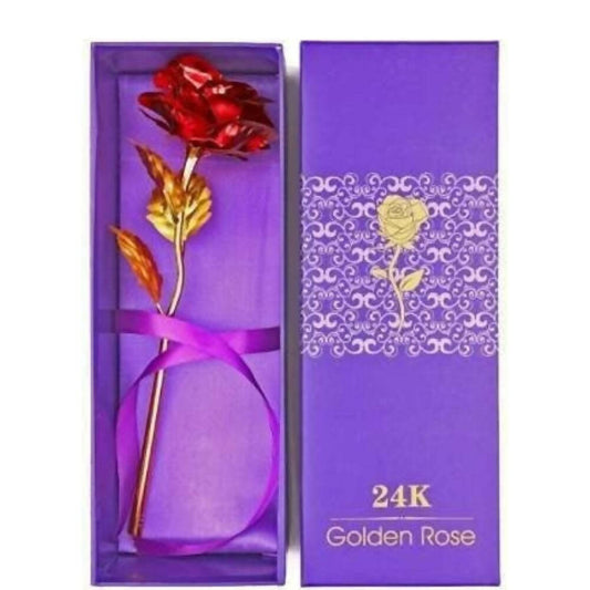 Wish Upon Artificial Golden Red Rose Flower Valentine's Day Gifts  Grab2Buy Generic Grab2Buy