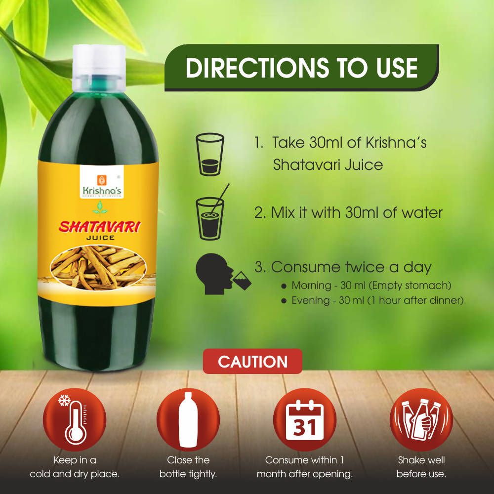 Krishna's Herbal & Ayurveda Shatavari Juice 