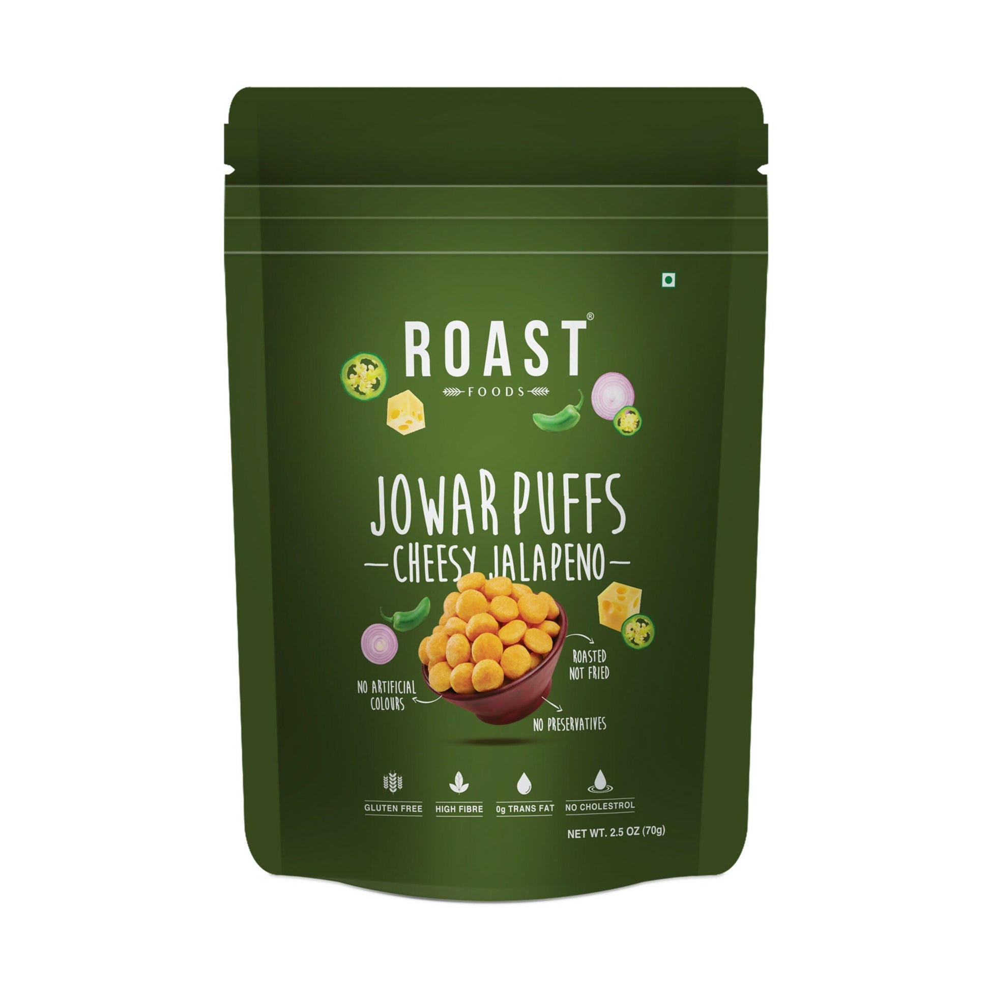 Roast Foods Jowar Puff Cheesy Jalepeno 