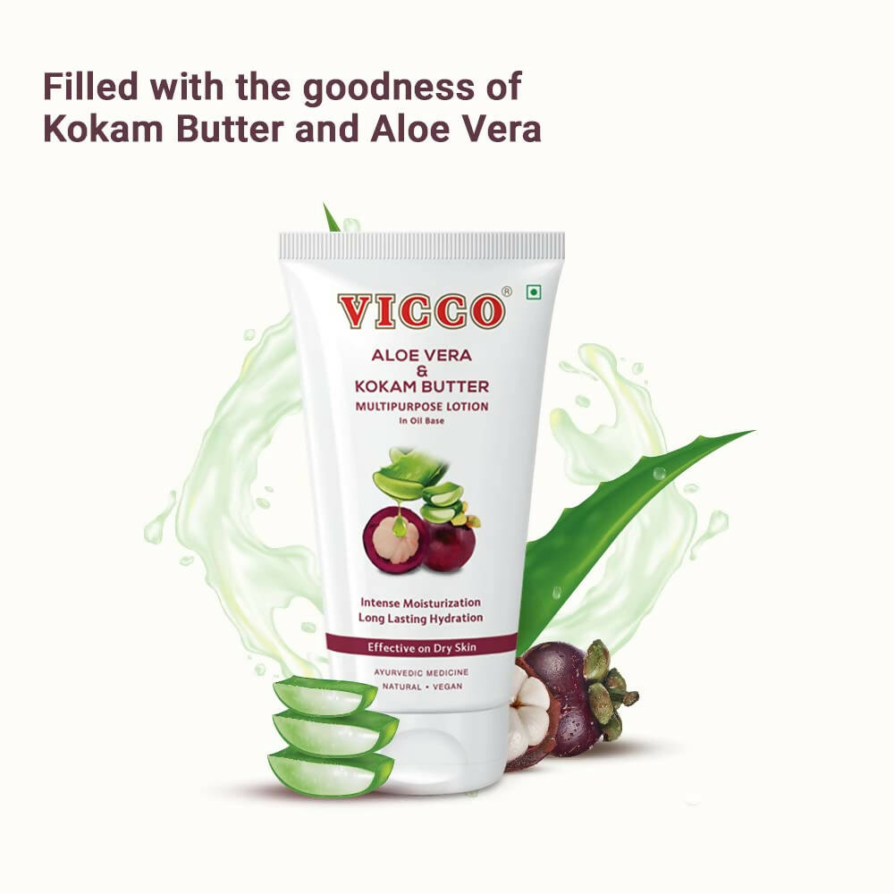 Vicco Aloe Vera & Kokam Butter Multipurpose Lotion  Grab2Buy Vicco Grab2Buy