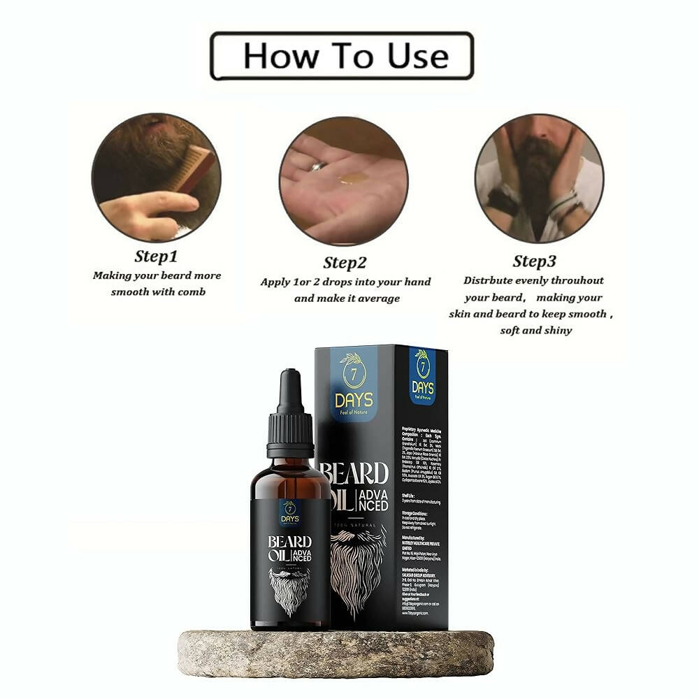 7 Days Advanced Beard & Hair Growth Oil 