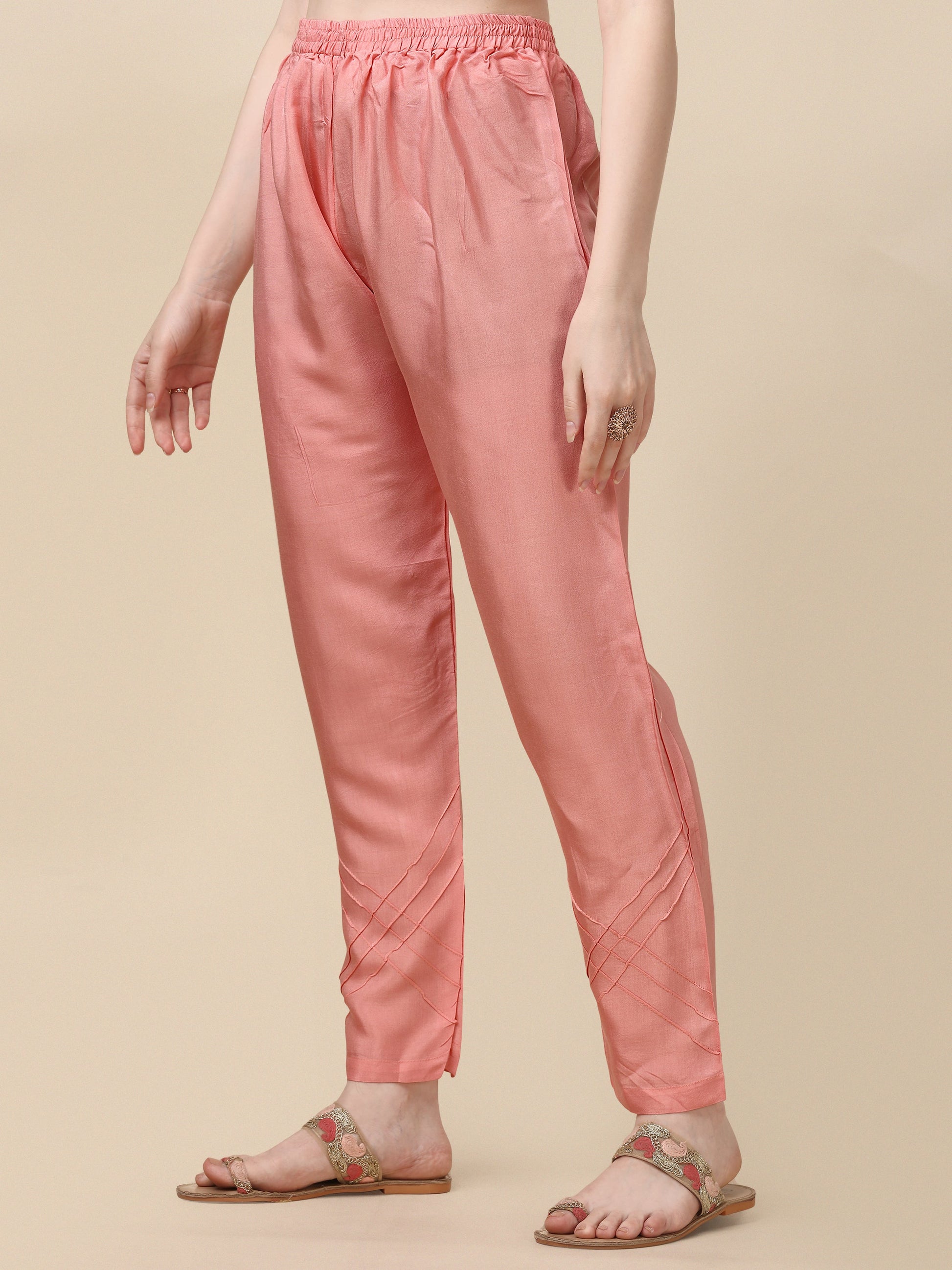 Embroidered Kurta With Pant & Dupatta Set, Multicolor - Hiral Fashion