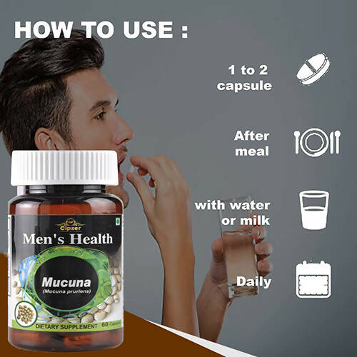 Cipzer Mucuna Capsules for Men - Grab2buy