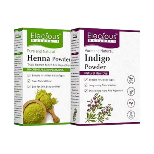 Elecious Naturals Indigo and Henna powder for Black Hair