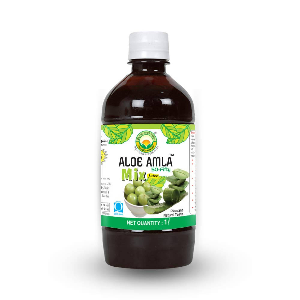 Basic Ayurveda Aloe Amla 50-Fifty Mix Juice  Grab2Buy Basic Ayurveda Grab2Buy