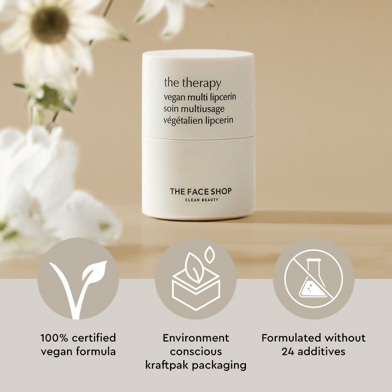 The Face Shop The Therapy Lipcerin, 12HR Moisture Lip Mask, Balm & Scrub  Grab2Buy The Face Shop Grab2Buy