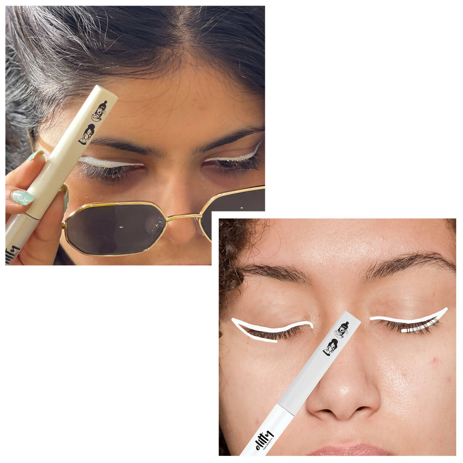 Elitty Eye Gotta Feeling - White On White Combo - Grab2buy