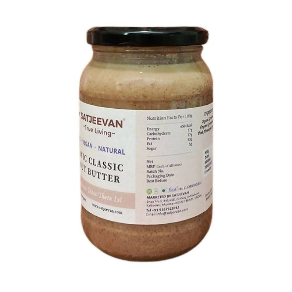 Satjeevan Organic Classic Peanut Butter - Grab2buy