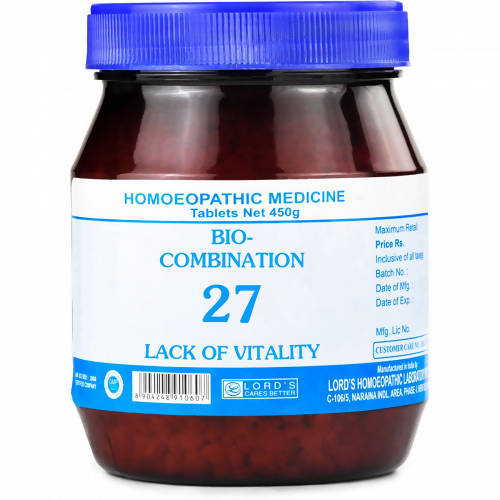 Lord's Homeopathy Bio-Combination 27 Tablets - Limited Time Offer Genie India