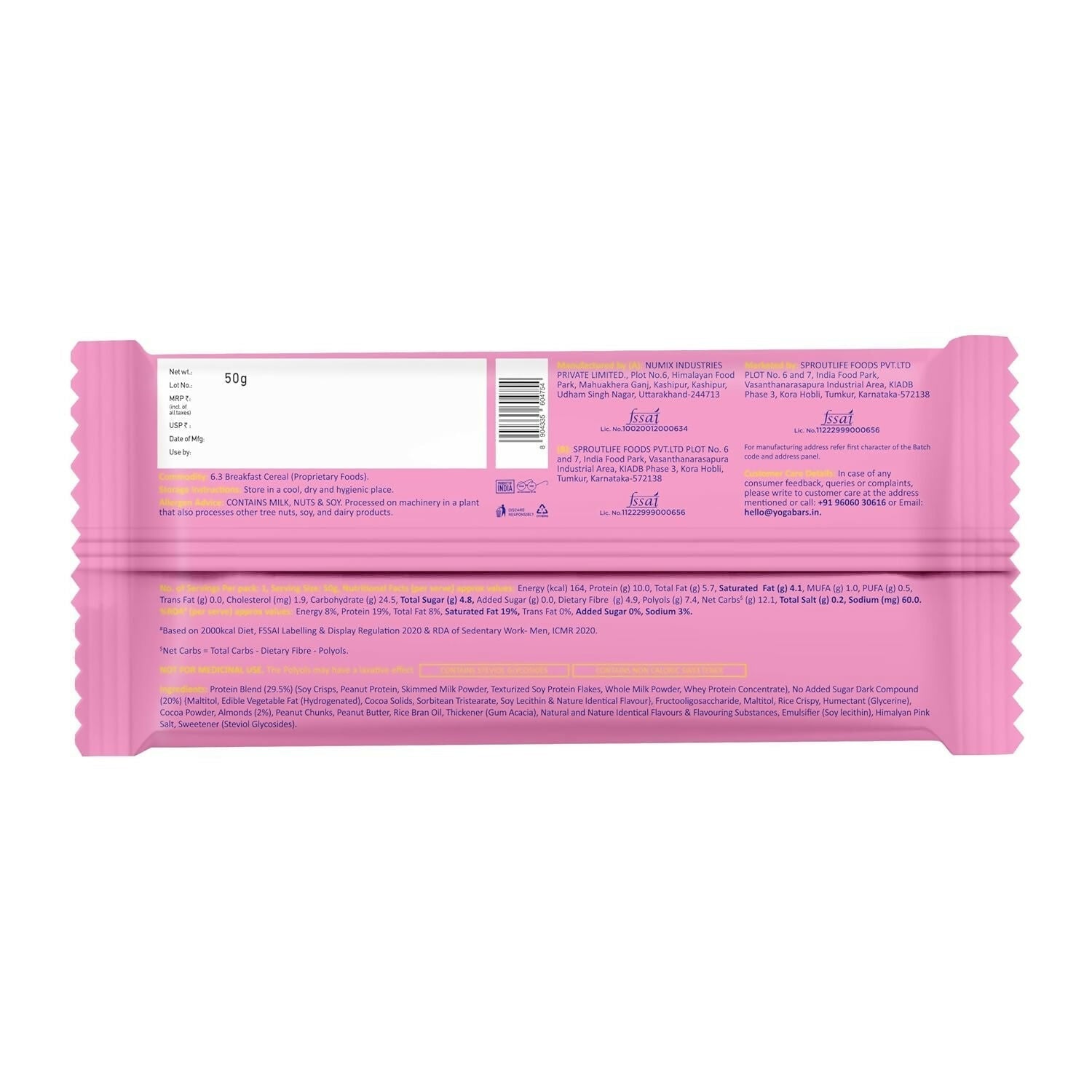 Yoga Bar Dark Chocolate Wafer Bar  Grab2Buy Yoga Bar Grab2Buy