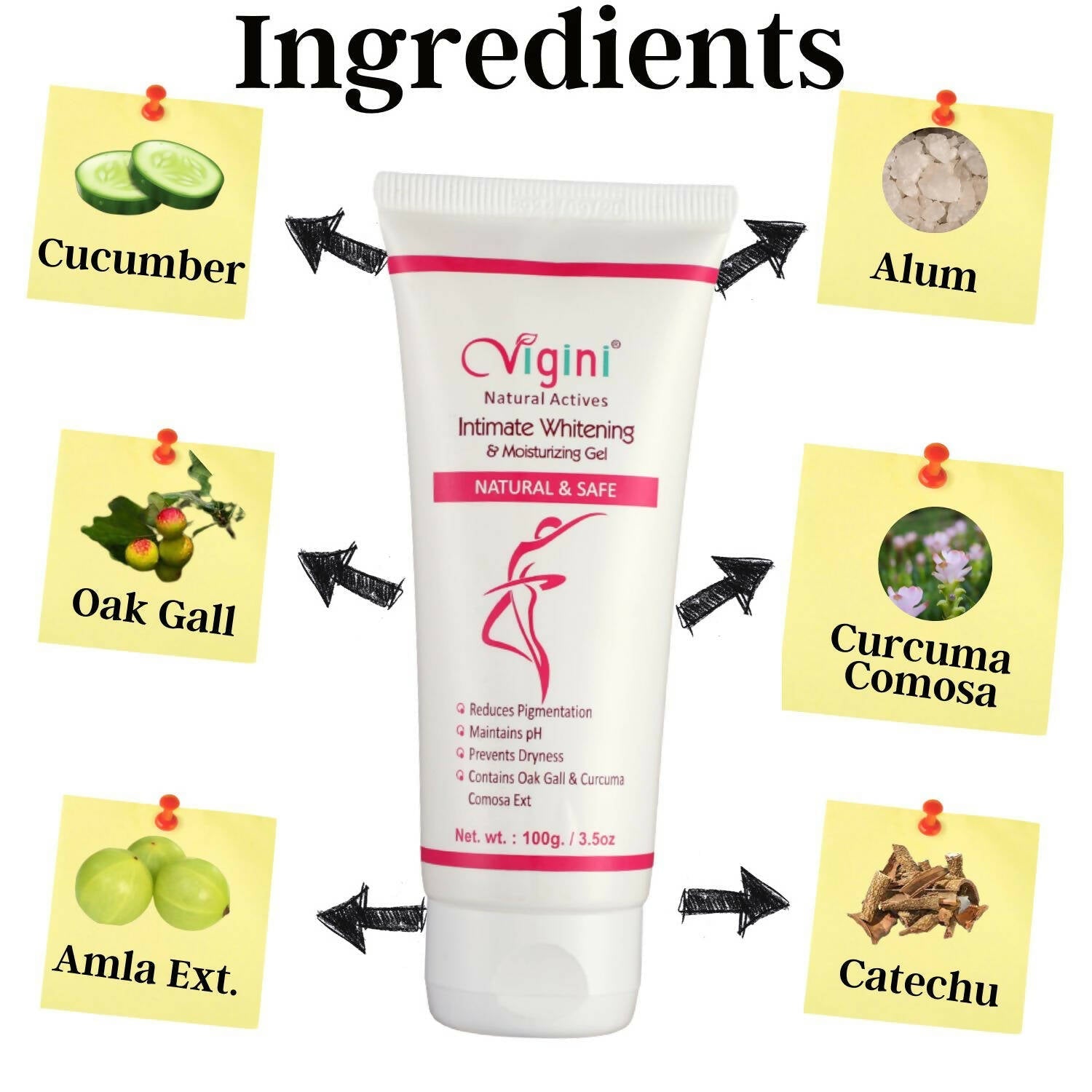 Vigini Natural Actives Vaginal Intimate Whitening Lightening Moisturizer Gel  Grab2Buy Vigini Grab2Buy