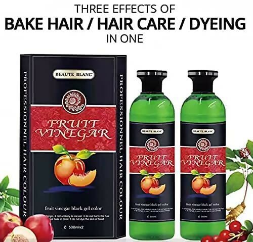 Aravli Beaute Blanc Fruit Vinegar Gel Hair Color - Natural Black - Grab2buy