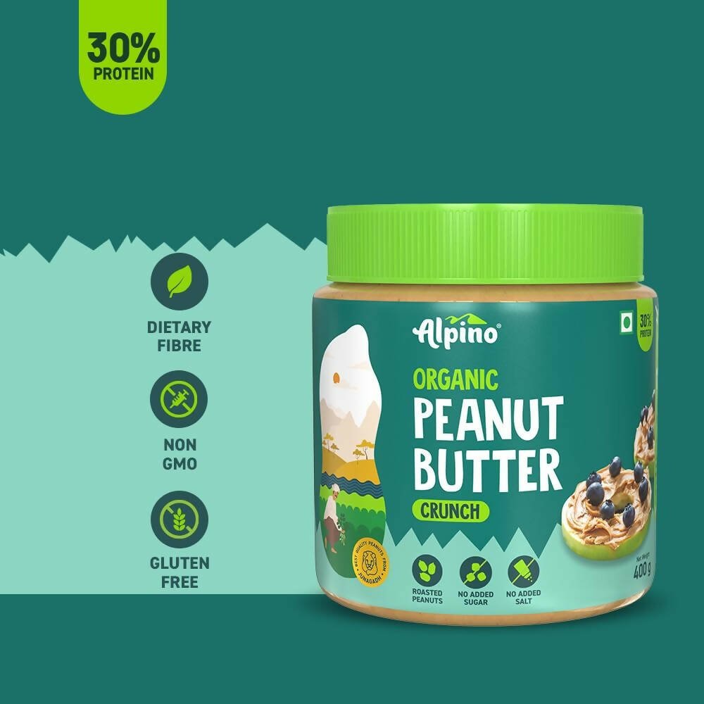 Alpino Organic Natural Peanut Butter Crunch - Grab2buy