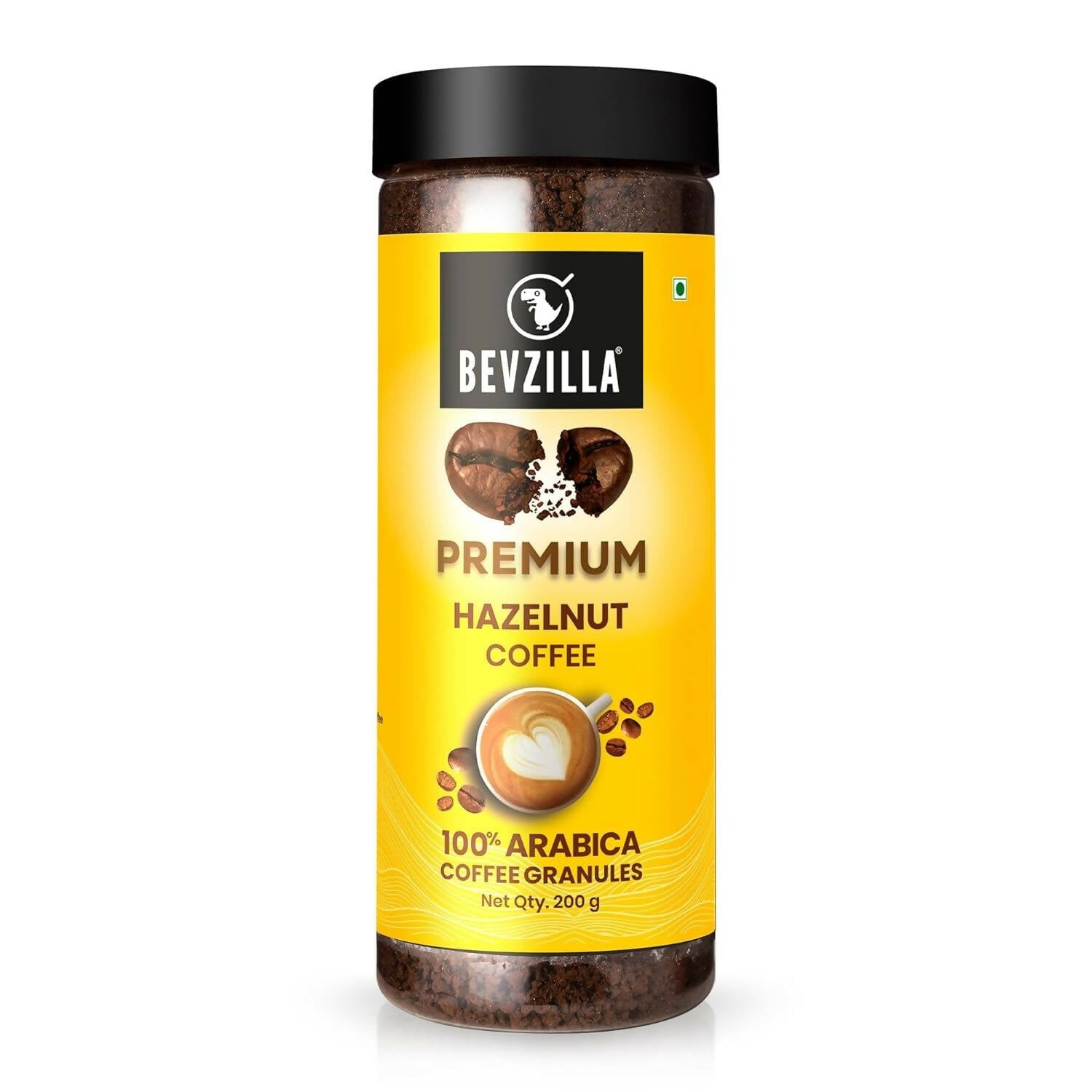 Bevzilla Premium Hazelnut Coffee Powder 100% Arabica 