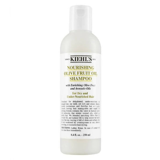 Kiehl's Nourishing Olive Fruit Oil Shampoo For Dry & Damaged Hair, Leaves Hair Soft And Shiny, with Avocado Oil & Lemon Oil