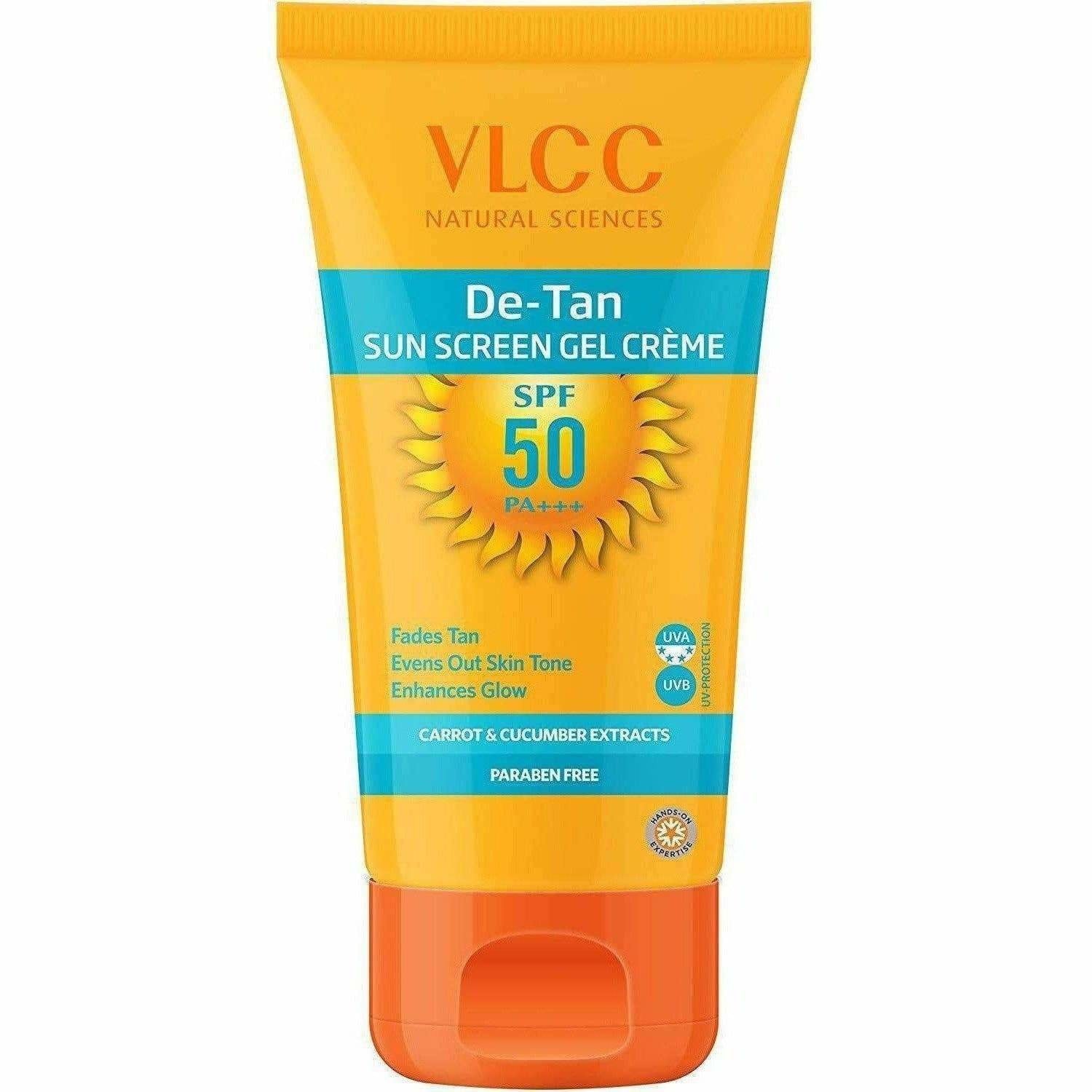 VLCC De Tan Sunscreen Gel Creme, SPF 50  Grab2Buy VLCC Grab2Buy