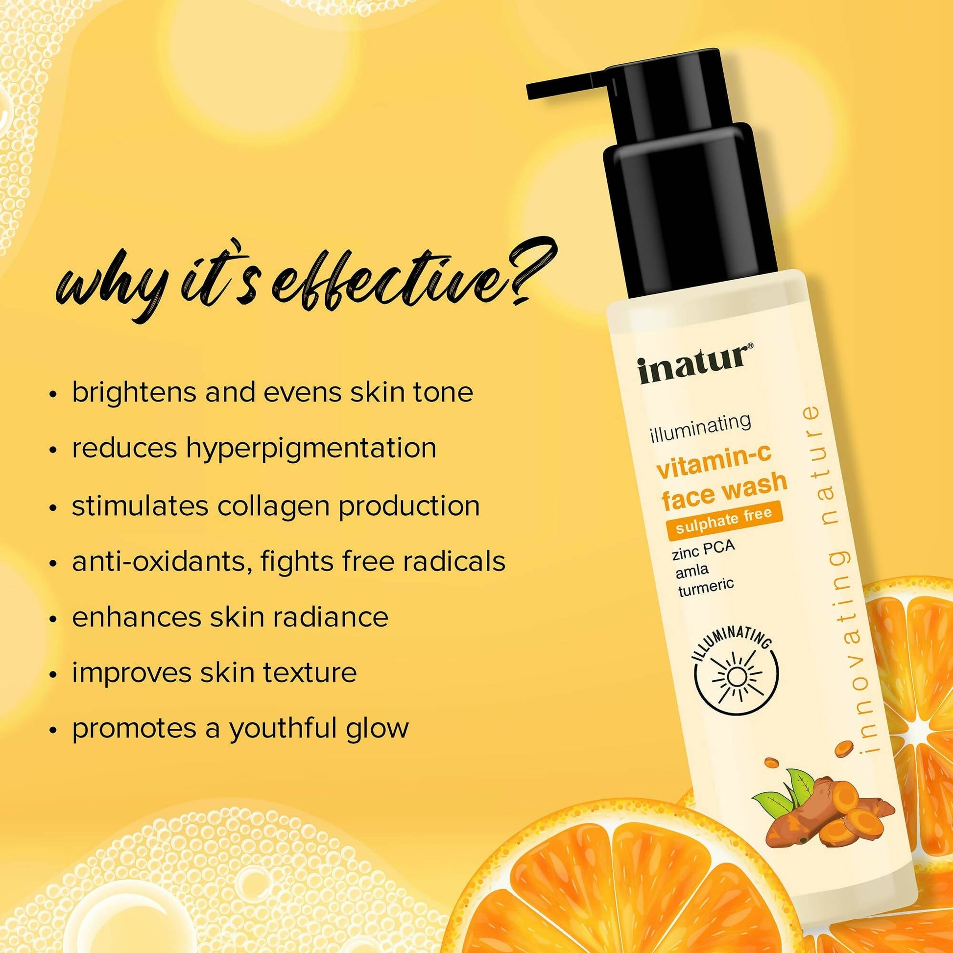 Inatur Vitamin C Face Wash 