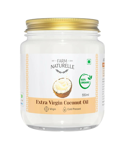 Farm Naturelle 100% Pure Organic Extra-Virgin Cold Pressed Coconut Oil - Grab2buy