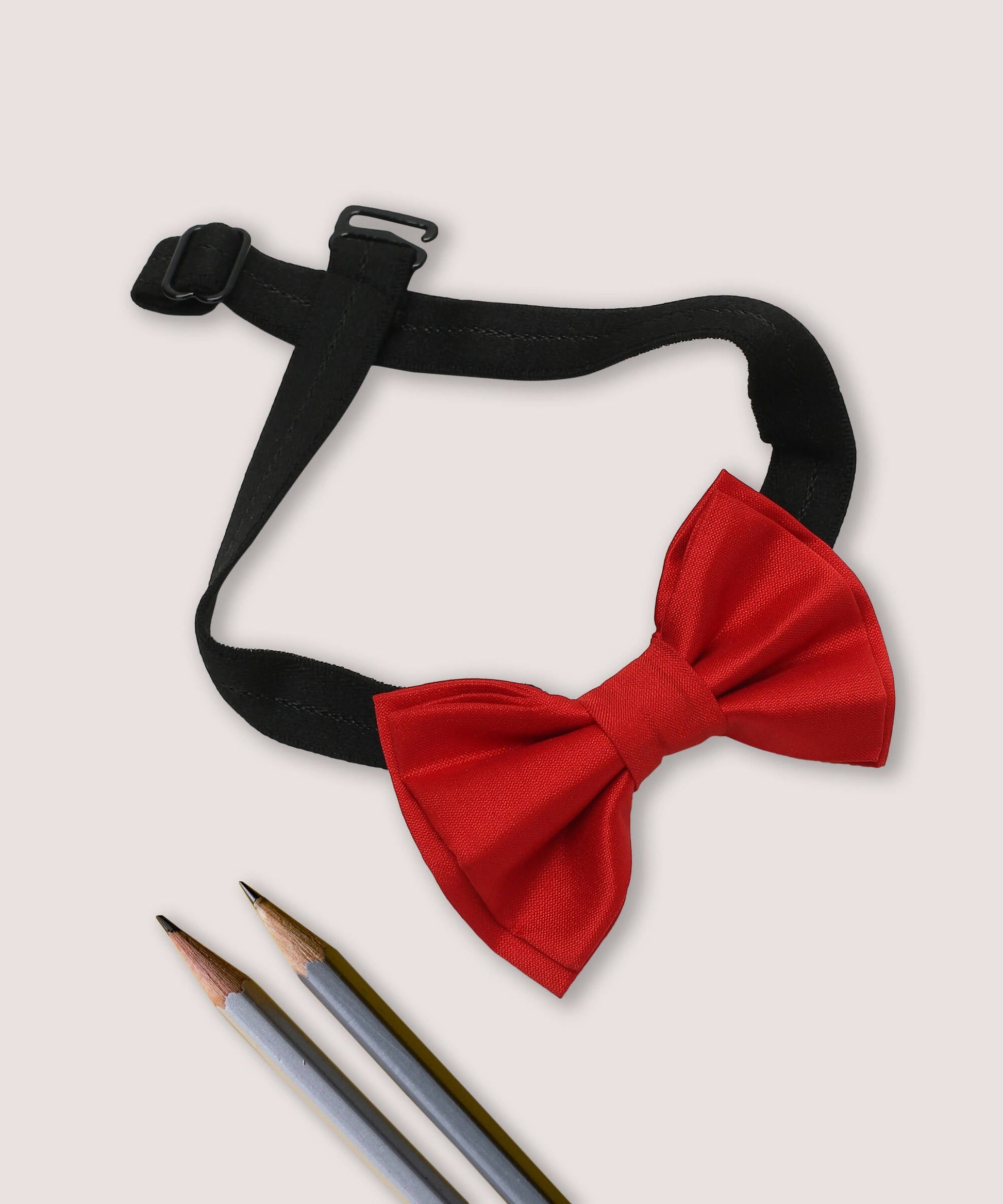 Manet Boys Solid Double Layer Bow - Red