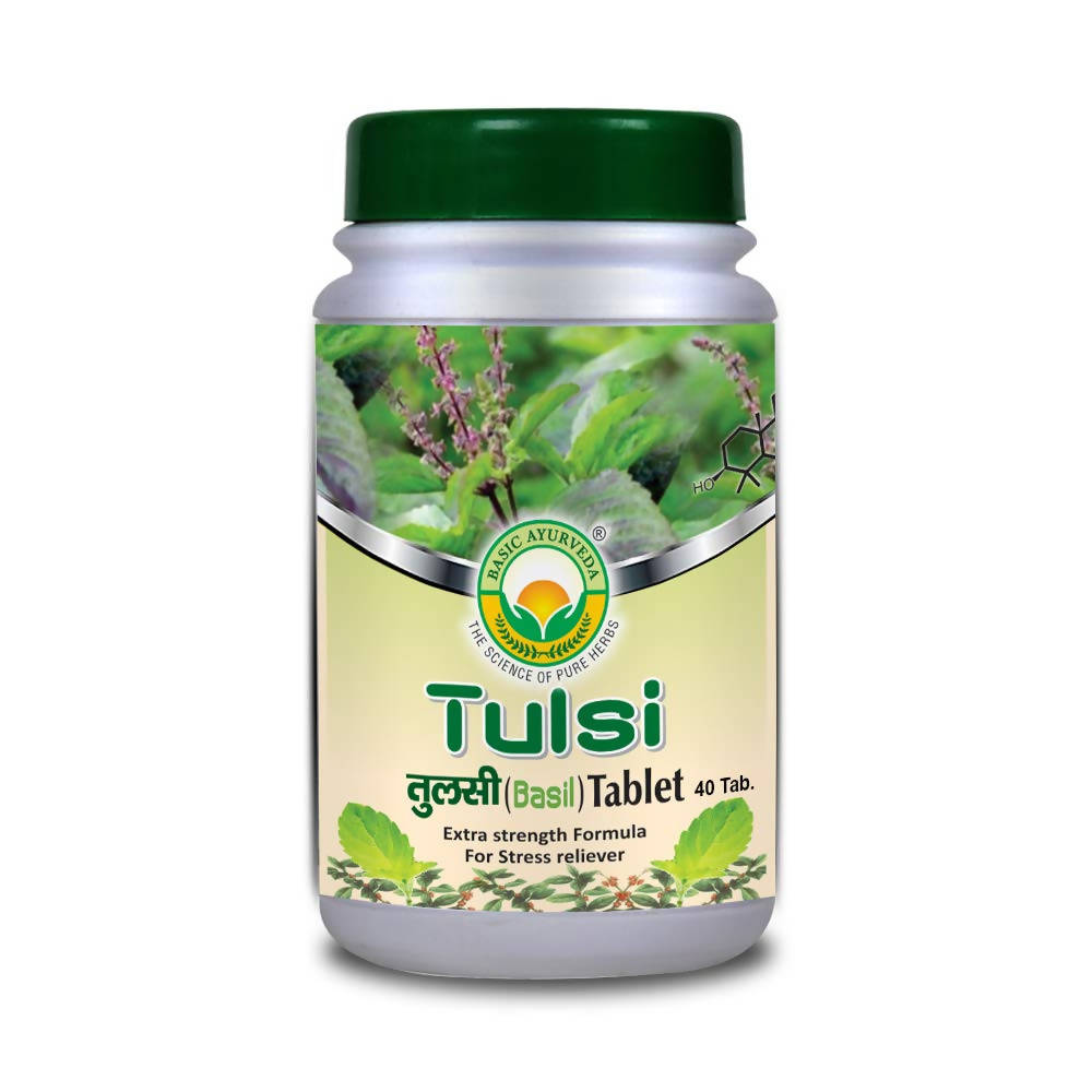 Basic Ayurveda Tulsi (Basil) Tablet 