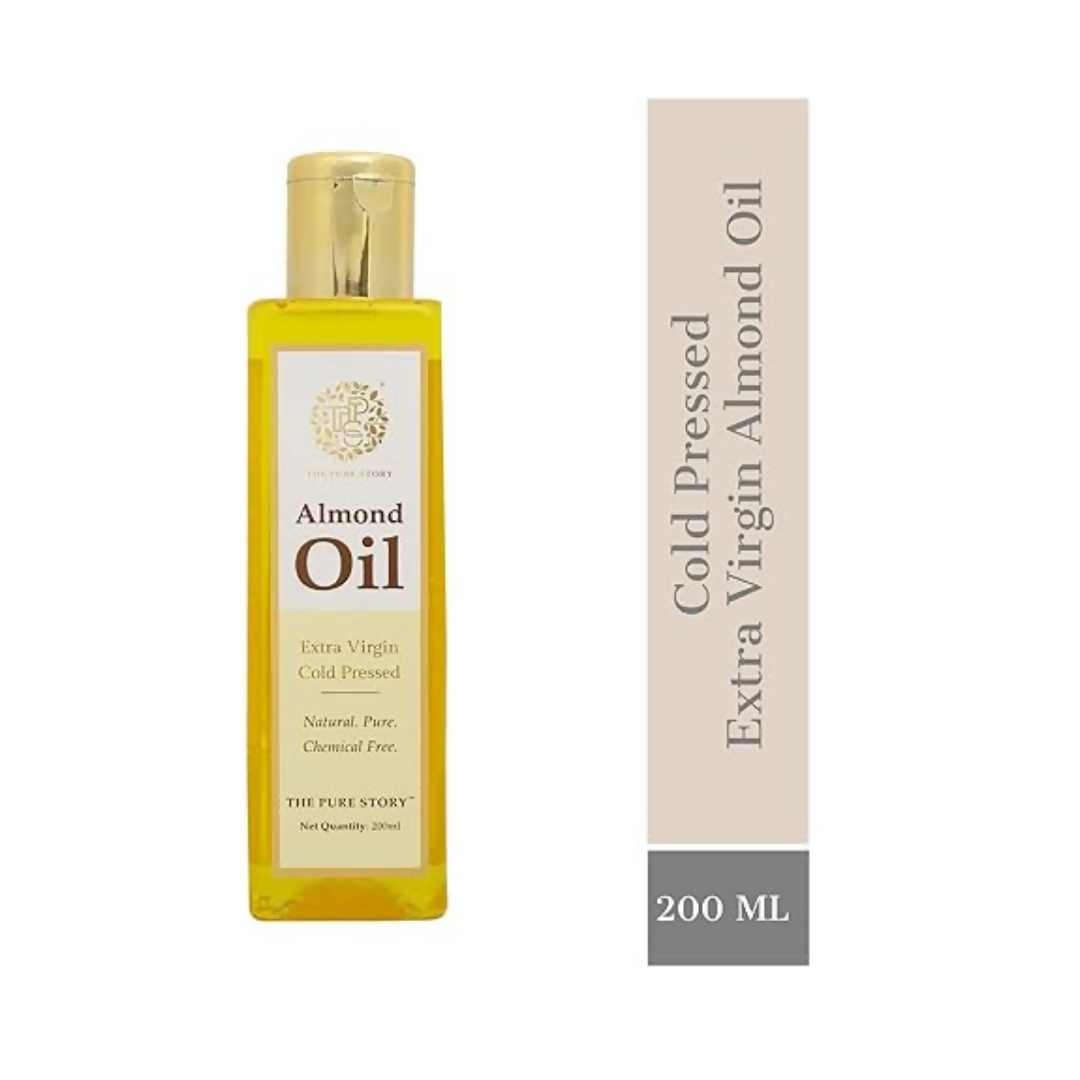 The Pure Story Sweet Almond Oil Pure Cold Pressed For Hair, Skin, Face Care & Massage  Grab2Buy The Pure Story Grab2Buy