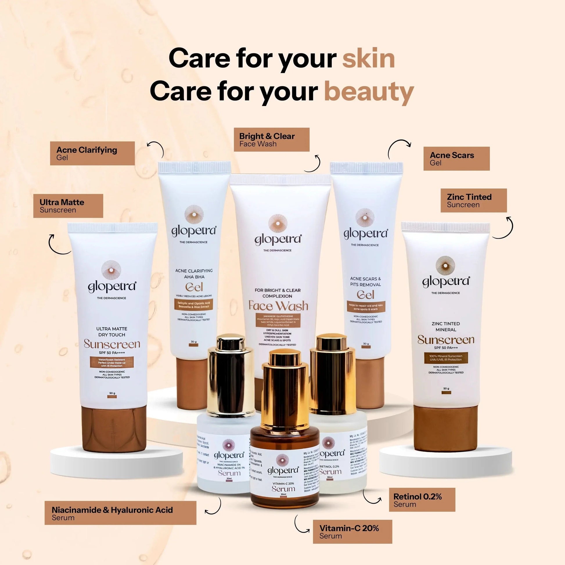 Glopetra Zinc Tinted Mineral Sunscreen Spf 50 Pa+++  Grab2Buy Glopetra Grab2Buy